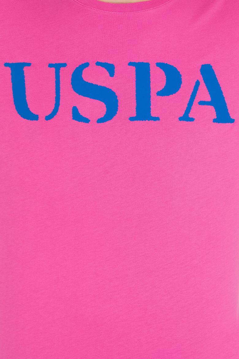 Erkek Pembe Basic Bisiklet Yaka Tişört - 50262976228