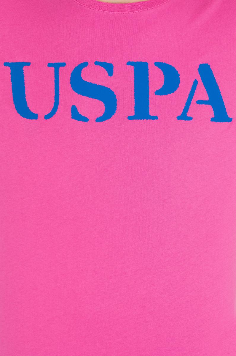 Erkek Pembe Basic Bisiklet Yaka Tişört