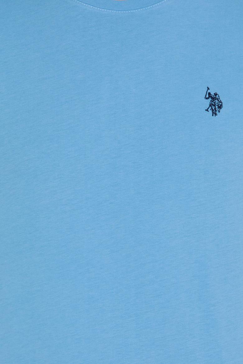 Erkek Turkuaz Basic Bisiklet Yaka Tişört - 50263026056