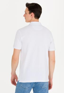 Erkek Beyaz Basic Polo Yaka Tişört - 50263236001