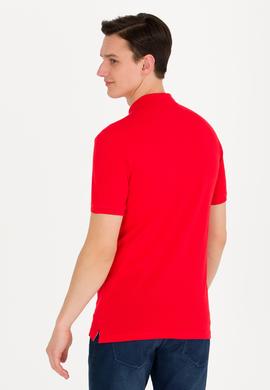 Erkek Kırmızı Basic Polo Yaka Tişört - 50262969021