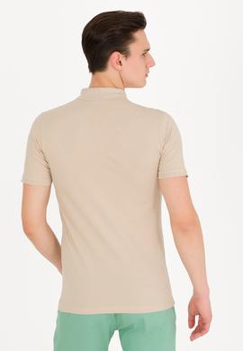 Erkek Taş Basic Polo Yaka Tişört - 50262933315