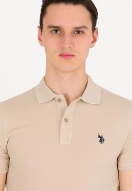 Erkek Taş Basic Polo Yaka Tişört - 50262933315