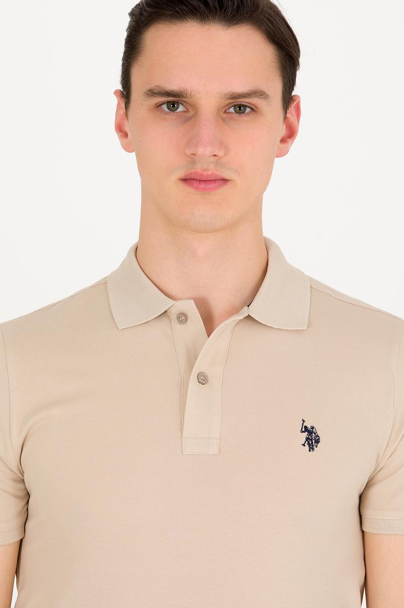Erkek Taş Basic Polo Yaka Tişört