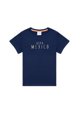 Çocuk Lacivert Bisiklet Yaka Tişört - 50263290023