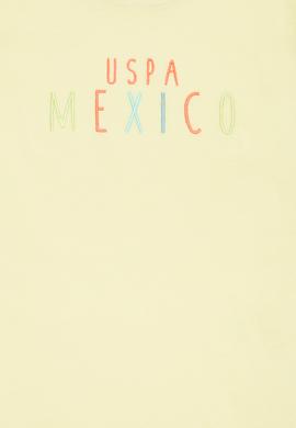 Çocuk Açık Sarı Bisiklet Yaka Tişört - 50263290043