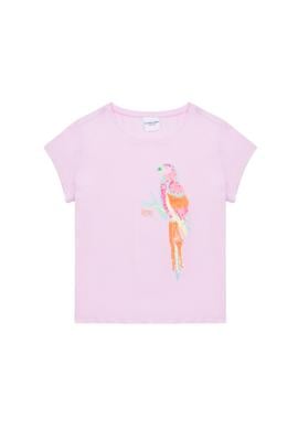 Çocuk Manolya Bisiklet Yaka Tişört - 50263411011