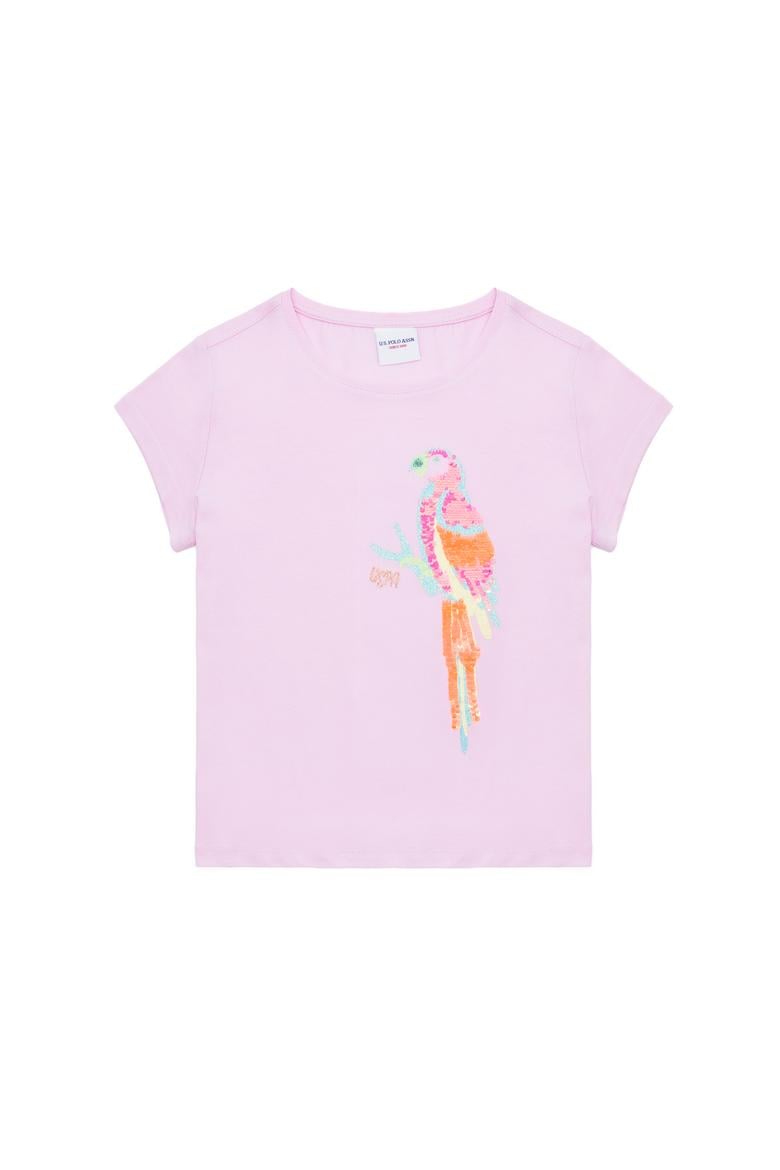 Çocuk Manolya Bisiklet Yaka Tişört