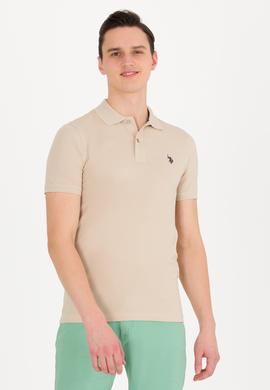 Erkek Taş Basic Polo Yaka Tişört - 50262933315