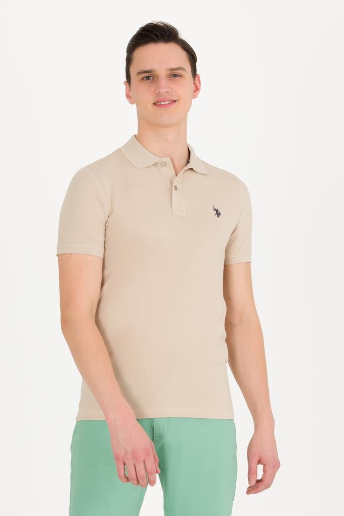 Erkek Taş Basic Polo Yaka Tişört