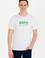 Erkek Beyaz Bisiklet Yaka Tişört