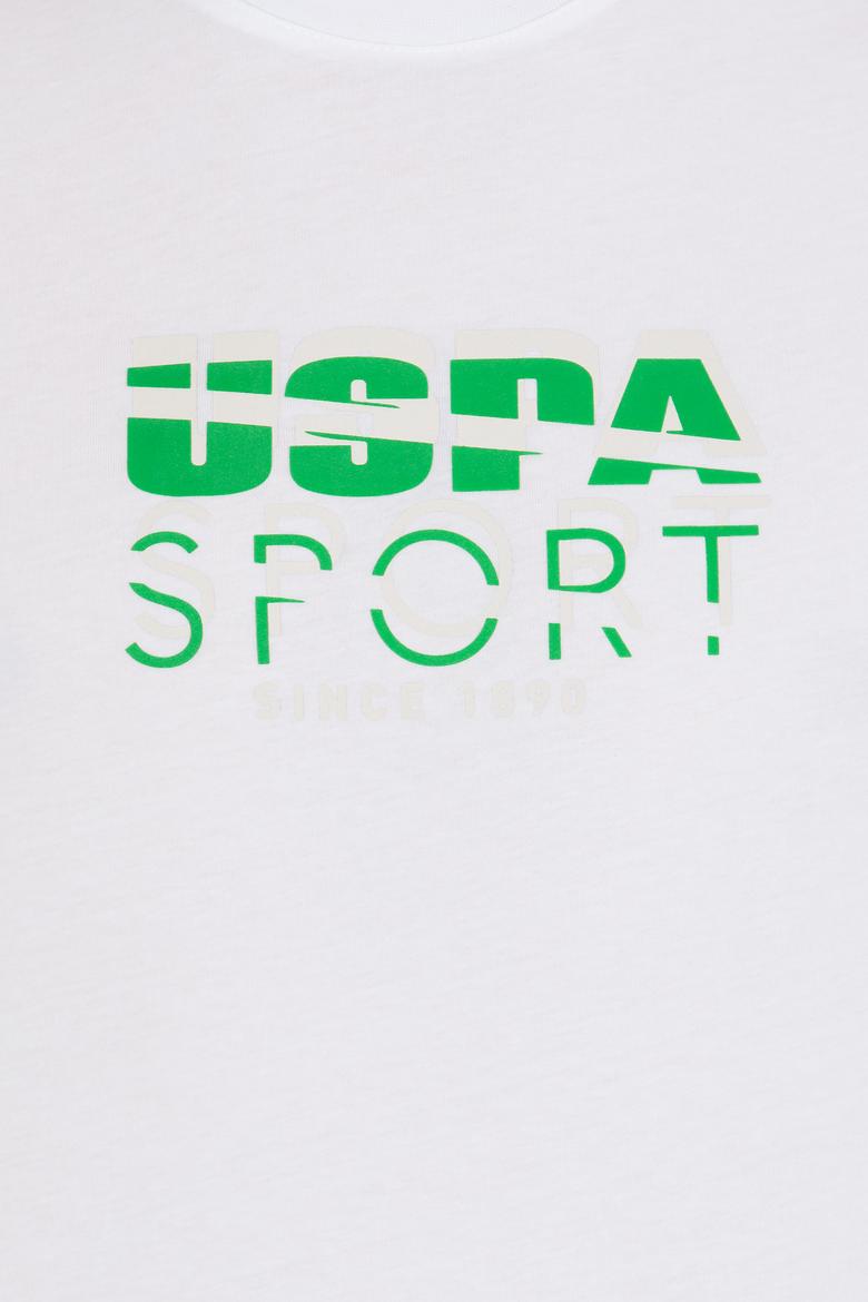 Erkek Beyaz Bisiklet Yaka Tişört - 50263289028