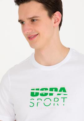 Erkek Beyaz Bisiklet Yaka Tişört - 50263289028