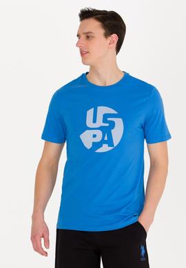 Erkek Saks Bisiklet Yaka Tişört - 50263323055