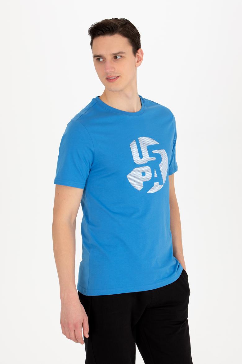 Erkek Saks Bisiklet Yaka Tişört - 50263323055