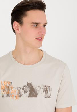 Erkek Taş Bisiklet Yaka Tişört - 50263365036