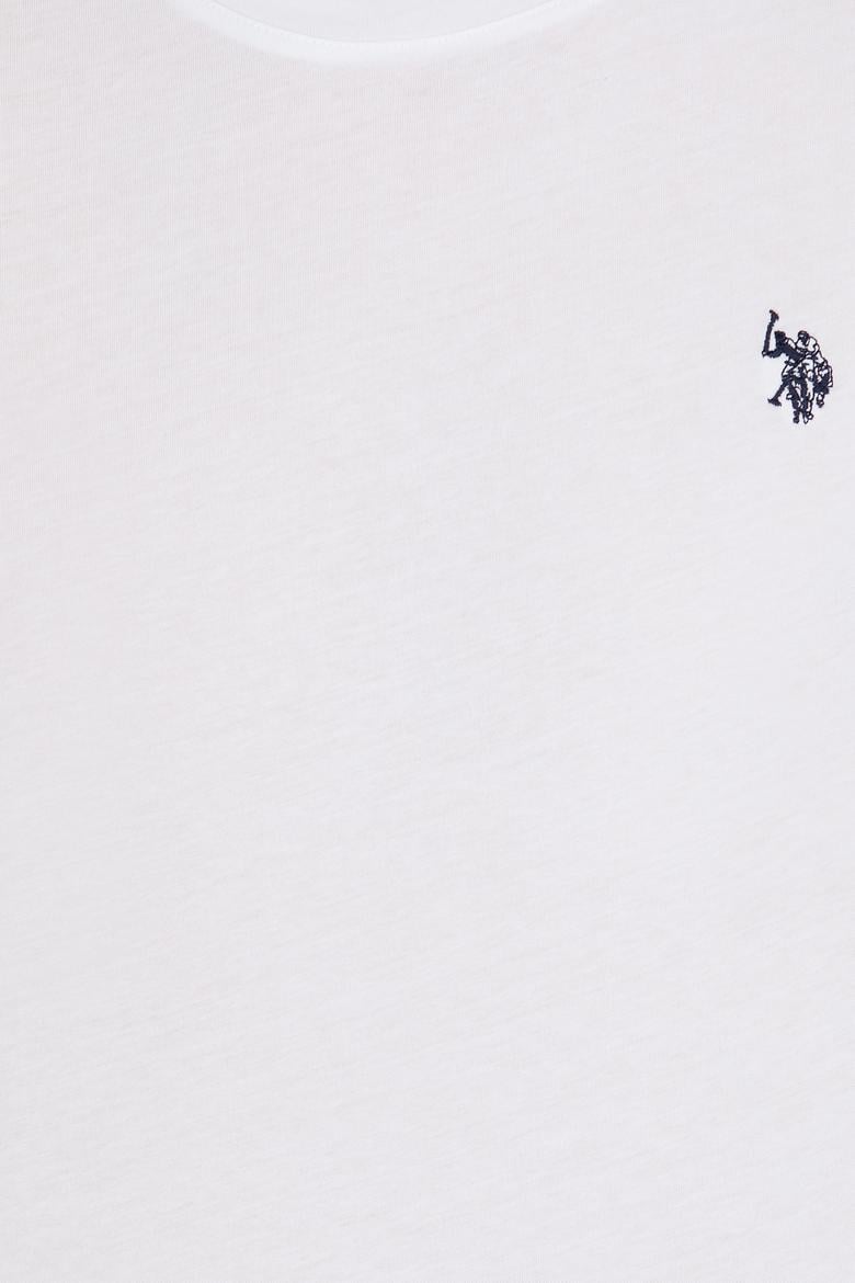 Erkek Beyaz Basic Bisiklet Yaka Tişört - 50262974001