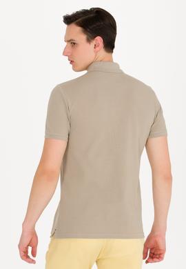 Erkek Haki Basic Polo Yaka Tişört - 50263238234