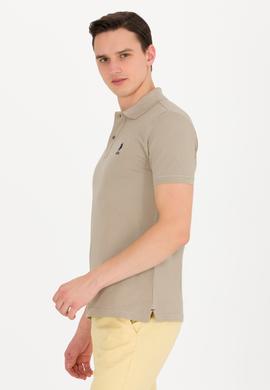 Erkek Haki Basic Polo Yaka Tişört - 50263238234