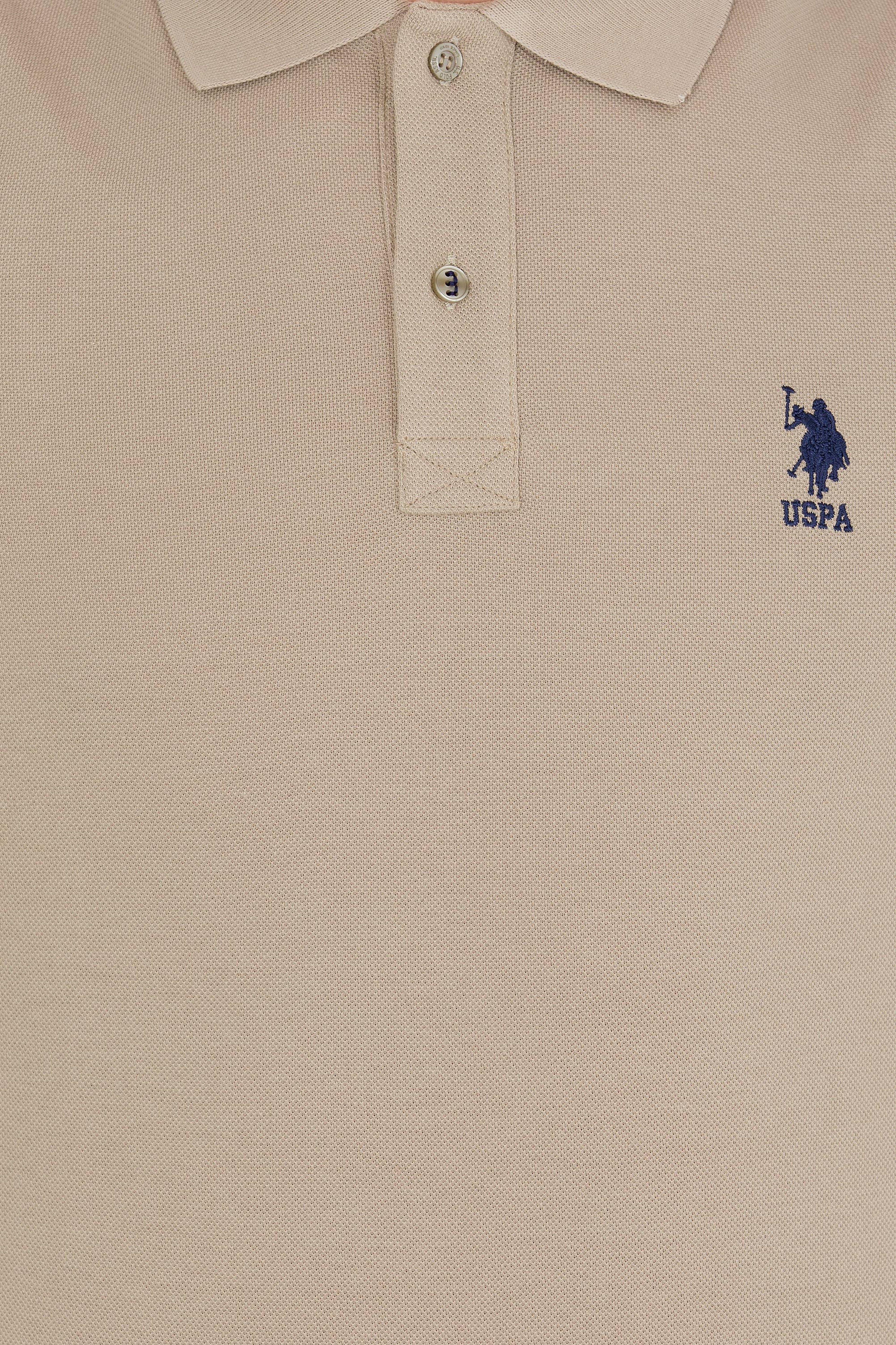Erkek Haki Basic Polo Yaka Tişört