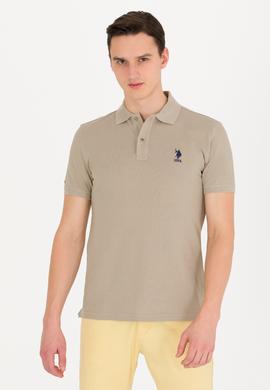 Erkek Haki Basic Polo Yaka Tişört - 50263238234