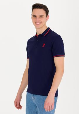 Erkek Lacivert Basic Polo Yaka Tişört - 50264890049