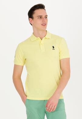 Erkek Açık Sarı Basic Polo Yaka Tişört - 50264891003
