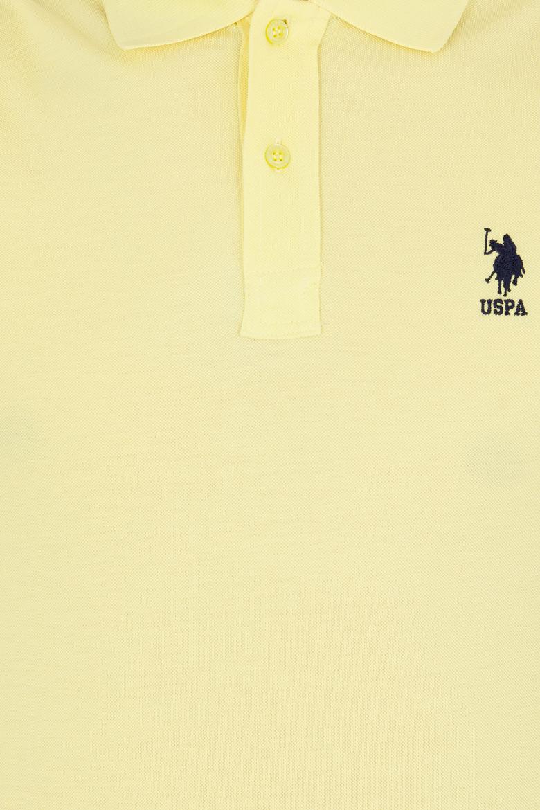 Erkek Açık Sarı Basic Polo Yaka Tişört - 50264891003