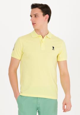 Erkek Açık Sarı Basic Polo Yaka Tişört - 50264891003