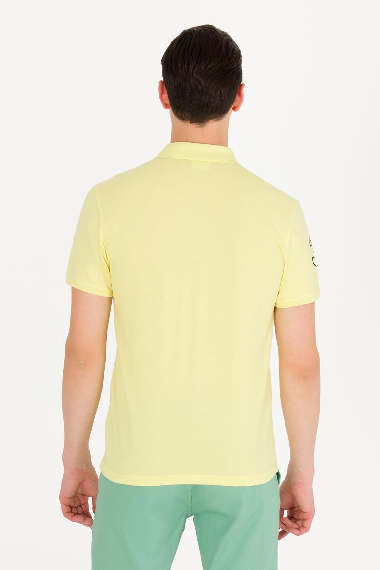 Erkek Açık Sarı Basic Polo Yaka Tişört - 50264891003