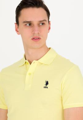 Erkek Açık Sarı Basic Polo Yaka Tişört - 50264891003