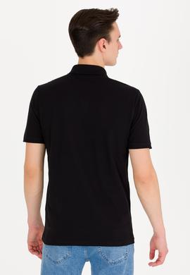 Erkek Siyah Basic Polo Yaka Tişört - 50264892018