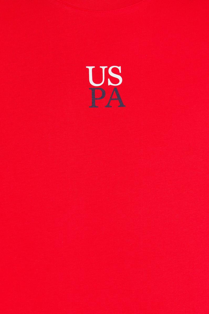 Erkek Kırmızı Comfort Bisiklet Yaka Tişört