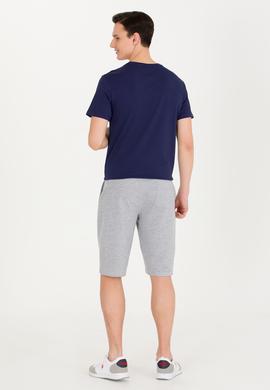 Erkek Gri Melanj Örme Şort - 50263414018