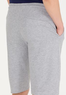 Erkek Gri Melanj Örme Şort - 50263414018