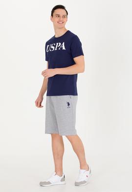 Erkek Gri Melanj Örme Şort - 50263414018