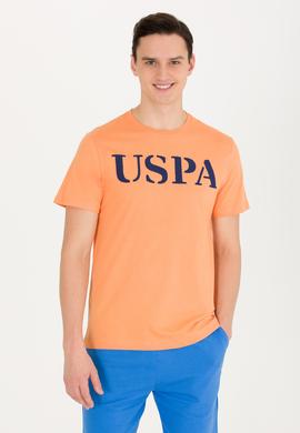 Erkek Turuncu Basic Bisiklet Yaka Tişört - 50262976195