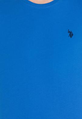 Erkek Saks Basic Bisiklet Yaka Tişört - 50263026081