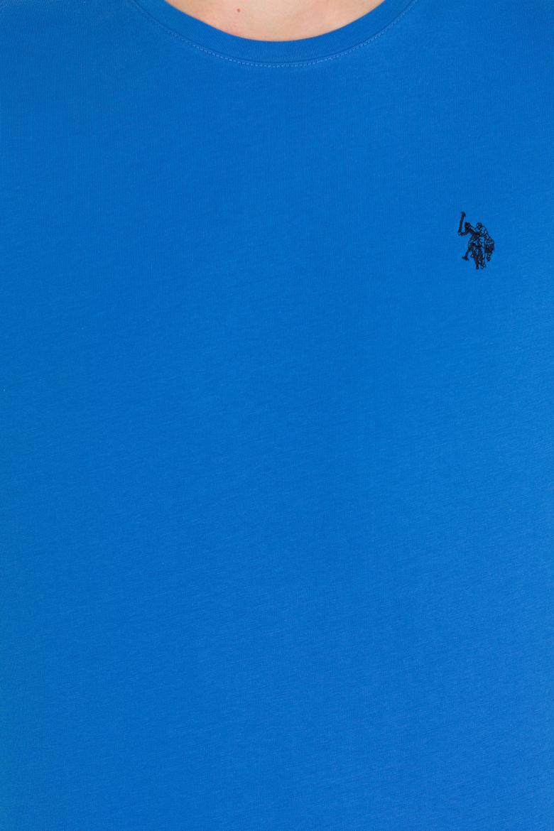 Erkek Saks Basic Bisiklet Yaka Tişört - 50263026081