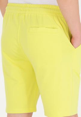 Erkek Neon Sarı Örme Şort - 50263423042