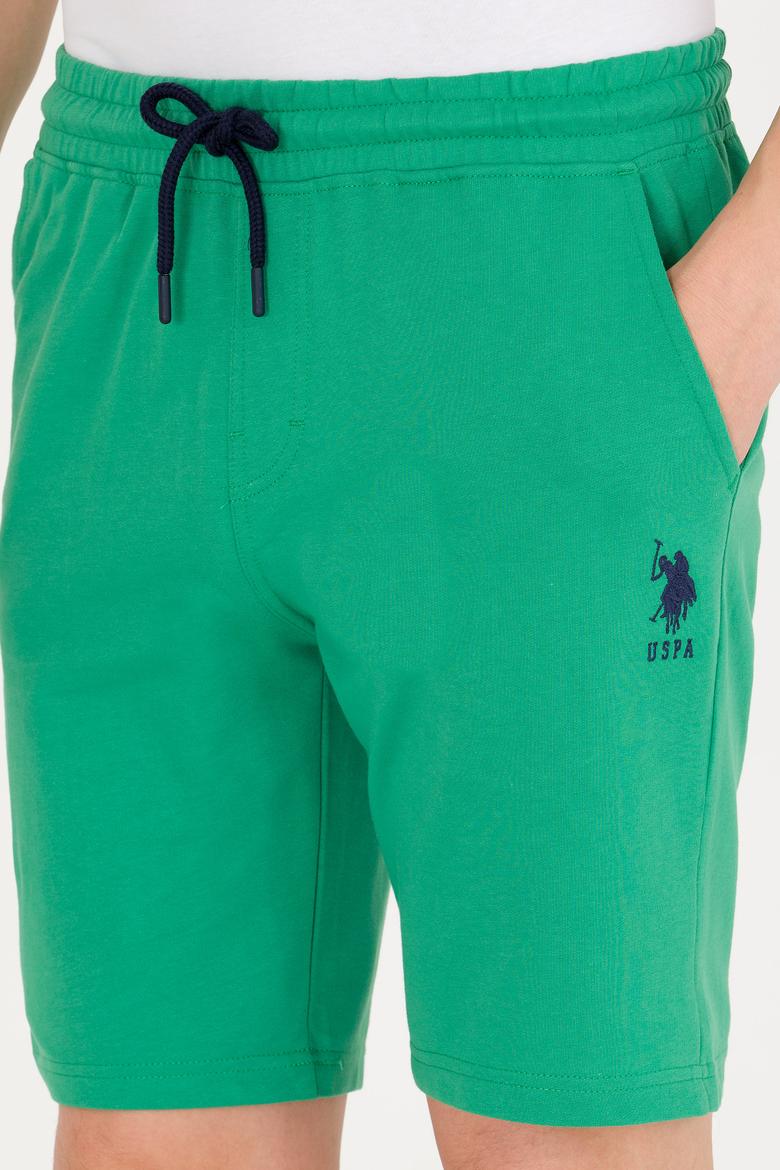 Erkek Yeşil Örme Şort - 50263423082