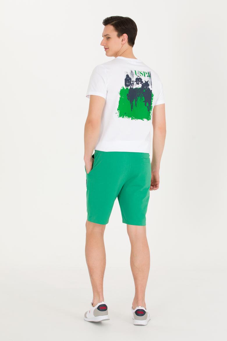 Erkek Yeşil Örme Şort - 50263423082