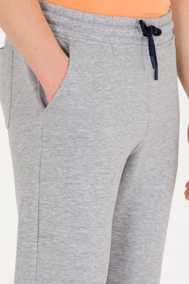 Erkek Gri Melanj Eşofman Altı - 50263535017