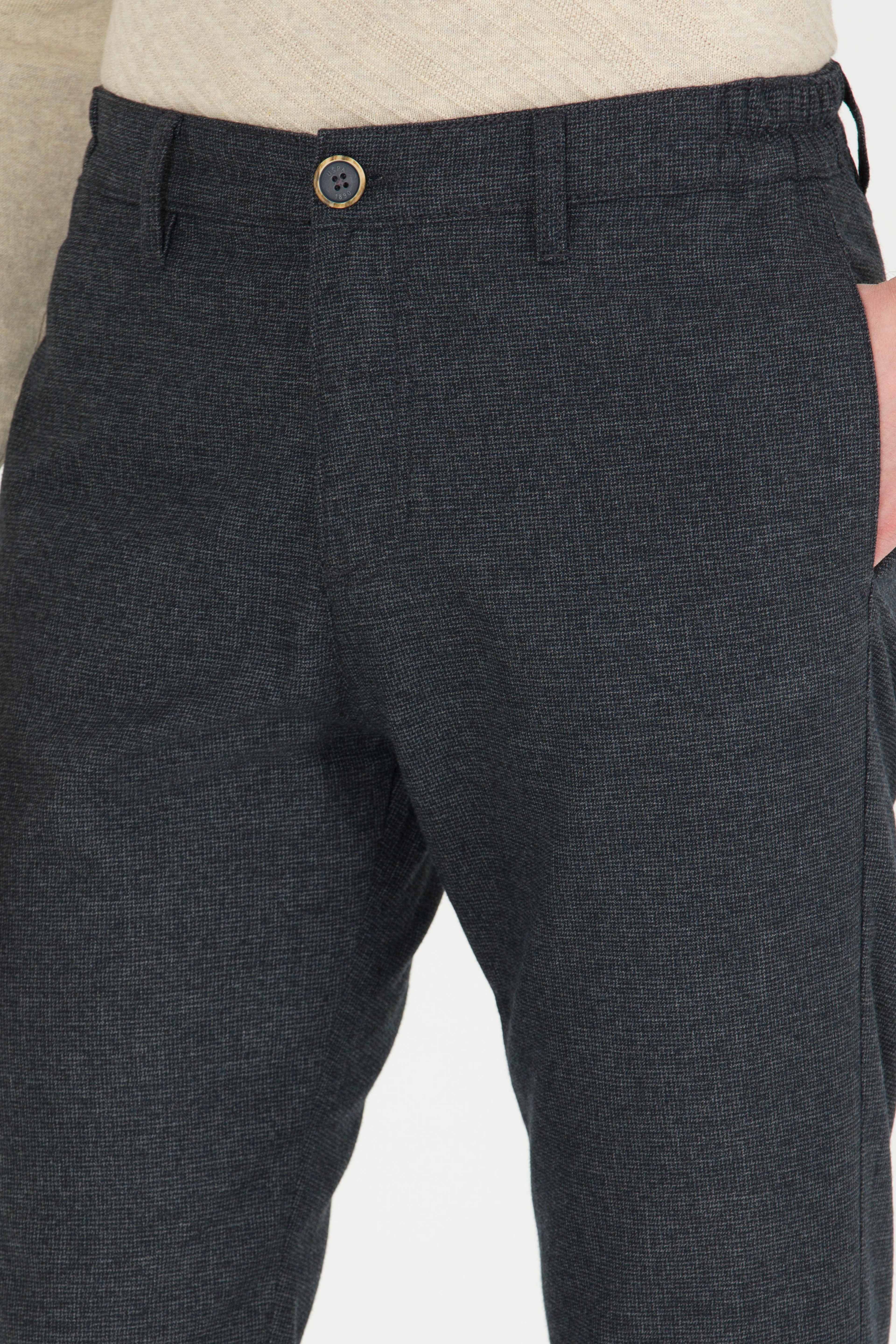 Erkek Jogger Fit Lacivert Kanvas Pantolon - Image 5