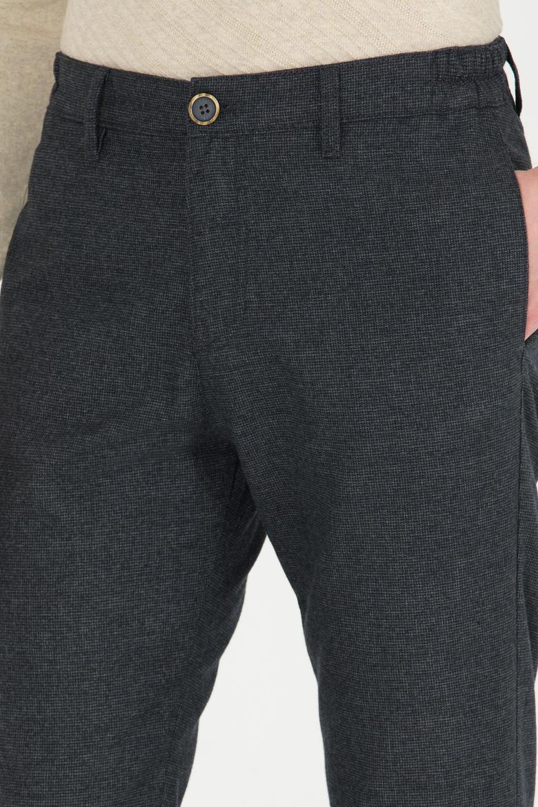 Erkek Jogger Fit Lacivert Kanvas Pantolon - 50256540002