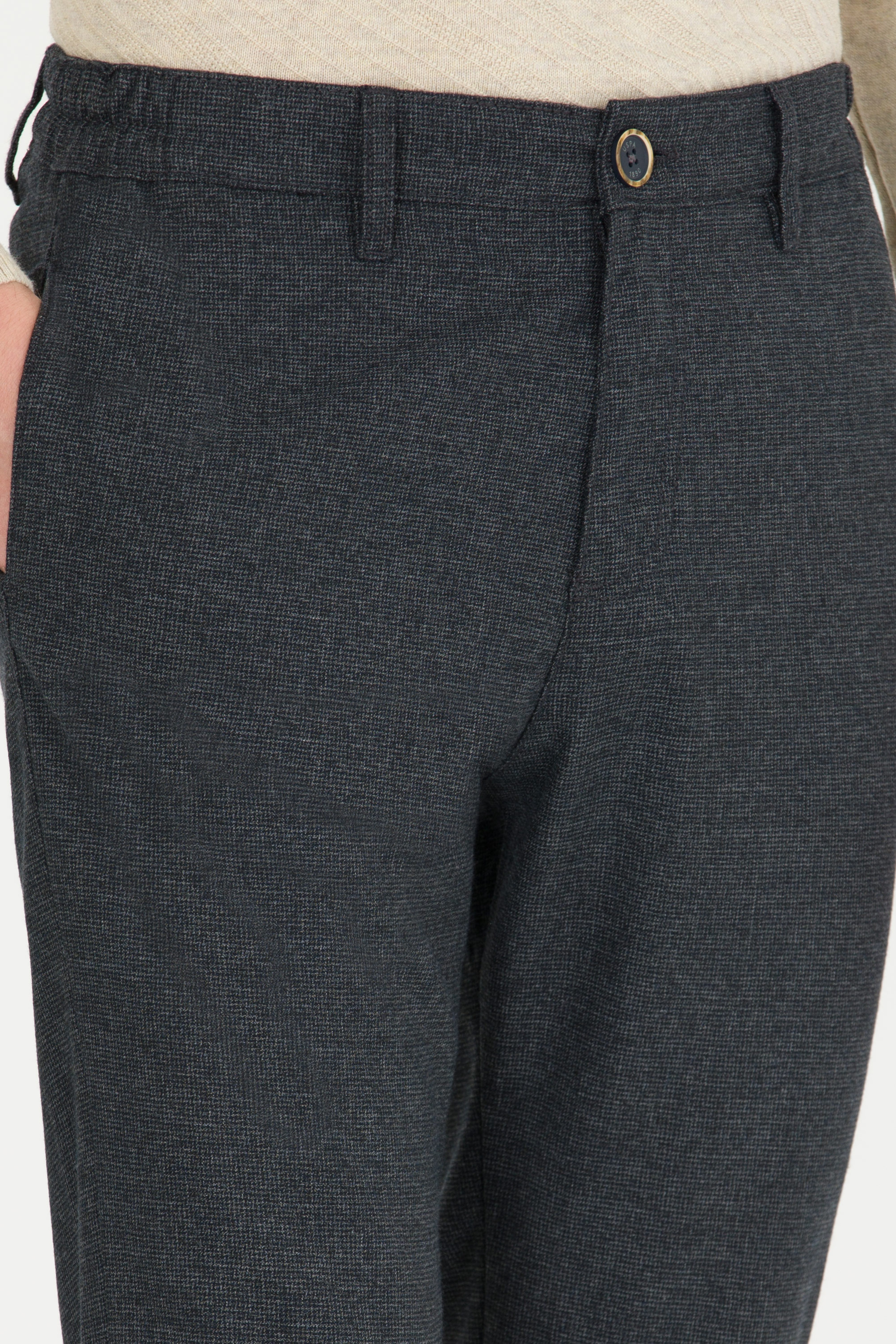 Erkek Jogger Fit Lacivert Kanvas Pantolon - Image 6