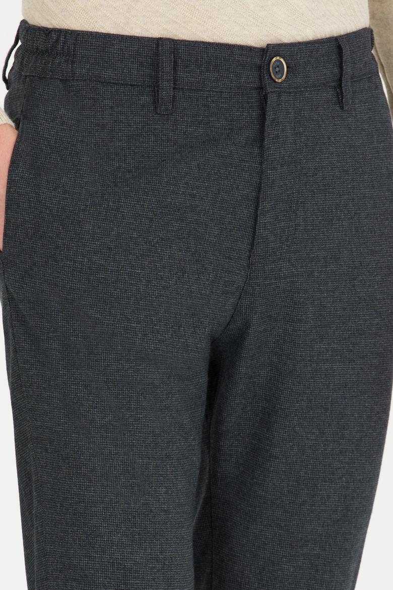 Erkek Jogger Fit Lacivert Kanvas Pantolon - 50256540002