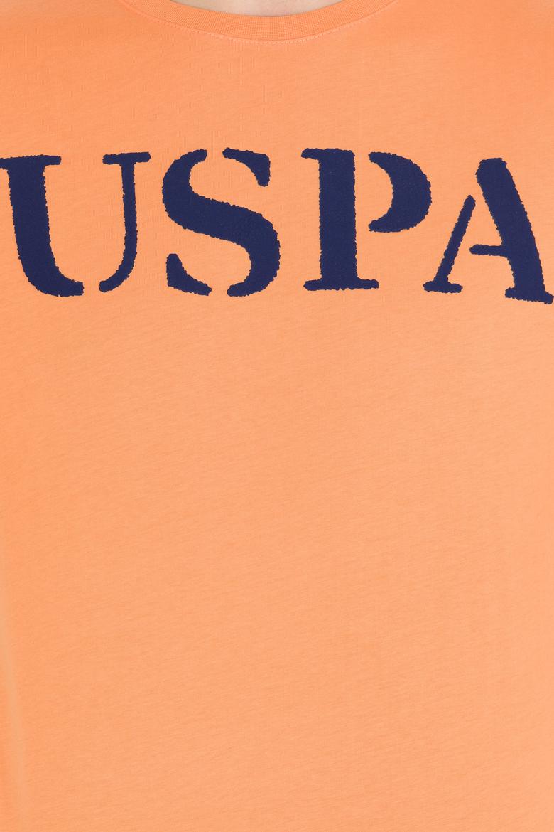 Erkek Turuncu Basic Bisiklet Yaka Tişört - 50262976195