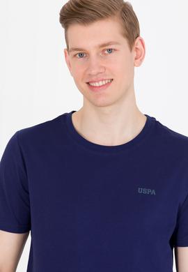 Erkek Lacivert Basic Bisiklet Yaka Tişört - 50264918058