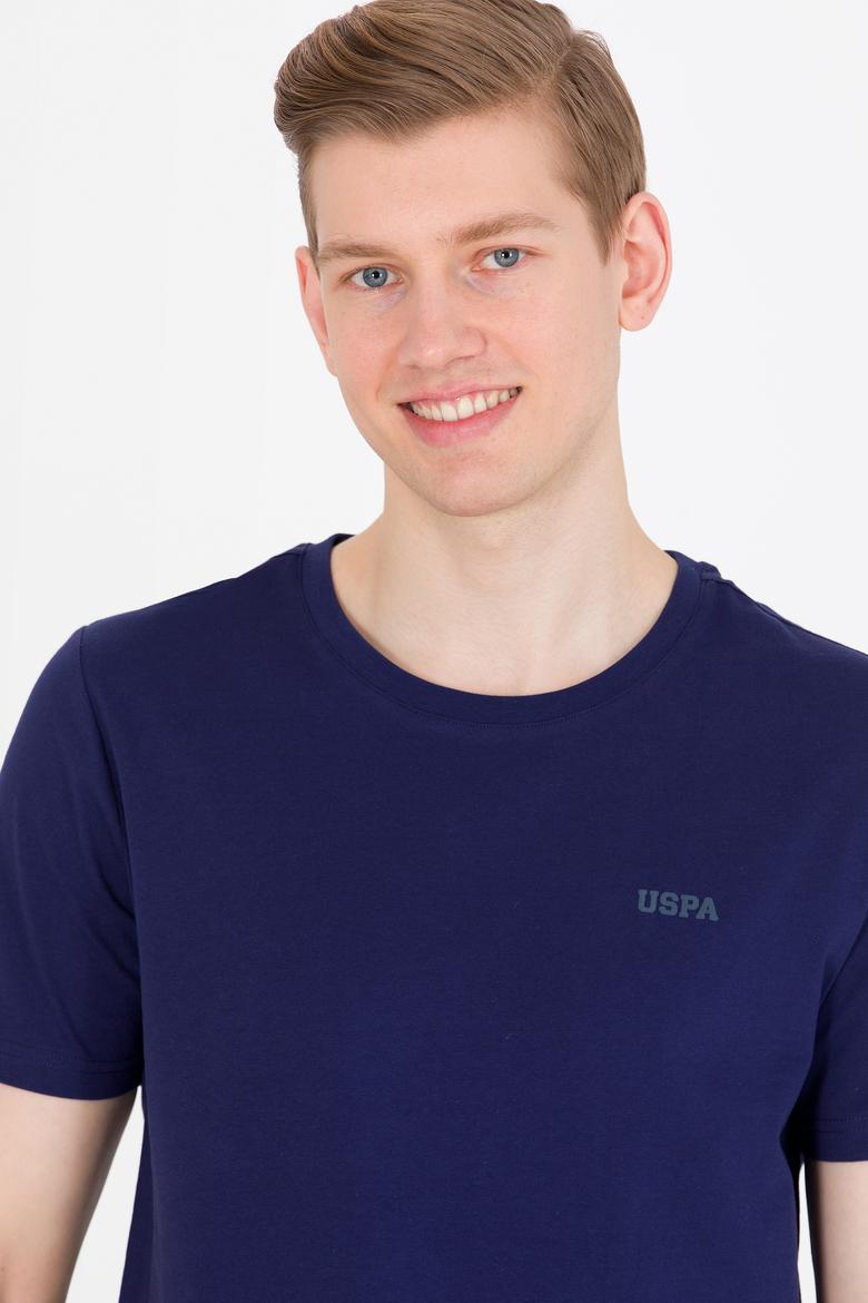 Erkek Lacivert Basic Bisiklet Yaka Tişört - 50264918058